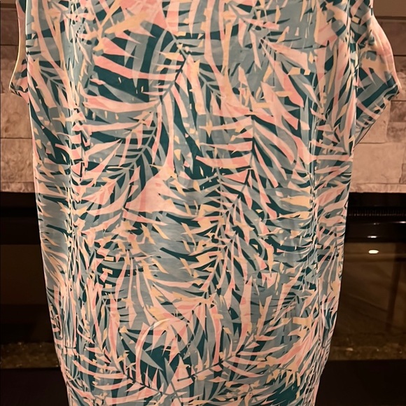 Stella Parker Sleeveless Summer dress with tropical print size Large - Picture 13 of 14